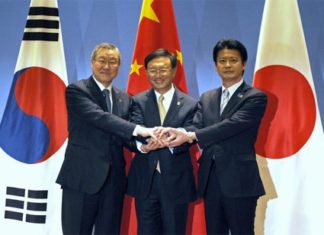 China, Japón y Corea del Sur negociarán TLC