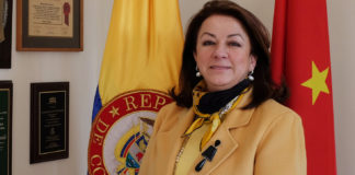 Saludo de la Embajadora Colombiana en Beijing Carmenza Jaramillo