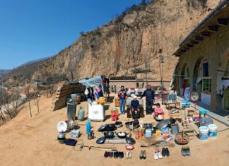 11 años retratando las posesiones de las familias en China