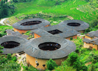 Los tulou del pueblo Hakka