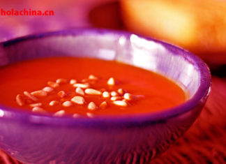 Receta tradicional china: sopa de levadura roja 中国传统的菜谱: 红酵母汤