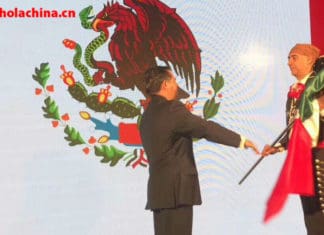 El grito mexicano en Guangzhou, China