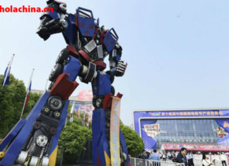 Celebración de dibujos animados en China