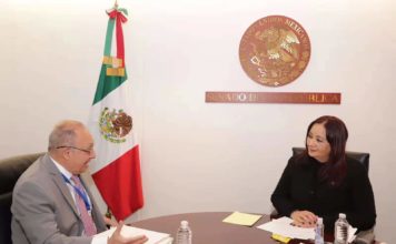 Dr. Efren Calvo en reunión con el Senado de México